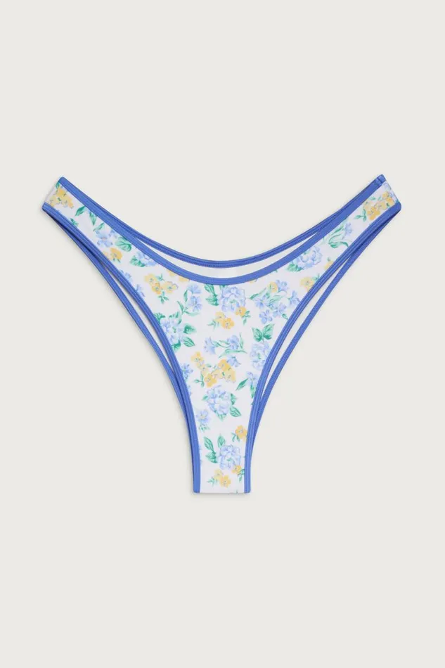 Frankies Bikinis Bikinis Women Dove Shine Classic Bikini Bottom Coastal Floral
