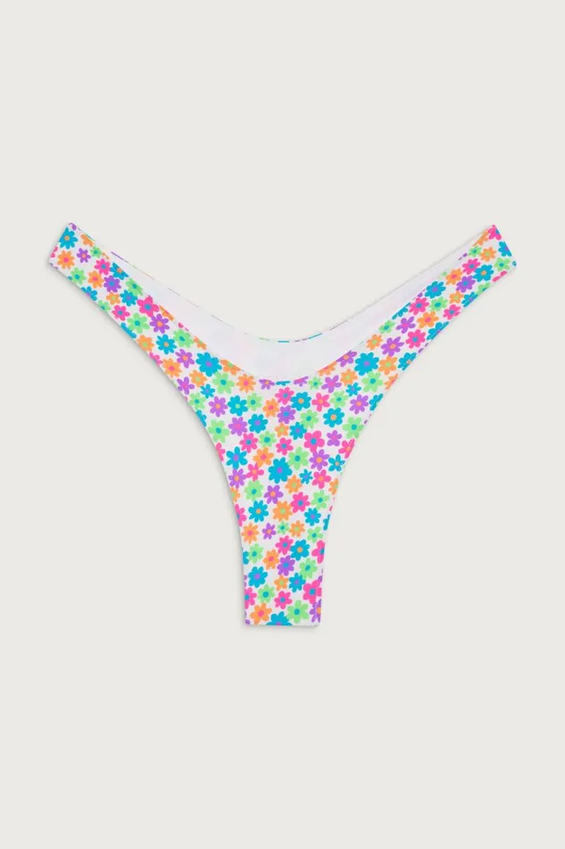 Frankies Bikinis Bikinis Women Full Moon Floral Micro Bikini Bottom Forever Flower