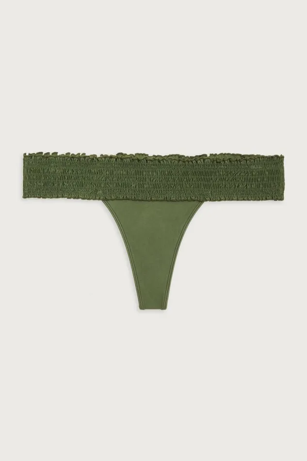 Frankies Bikinis Bikinis Women Sofia Shine Micro Bikini Bottom Sea Moss