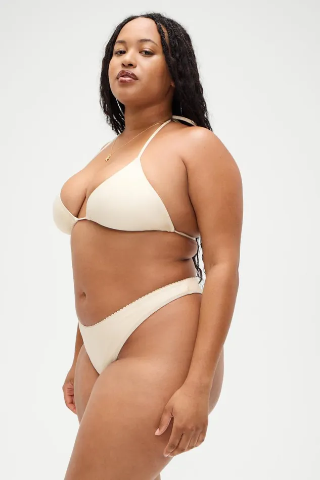 Frankies Bikinis Bikinis Women X DJERF AVENUE Dove Classic Bikini Bottom Sand Castle