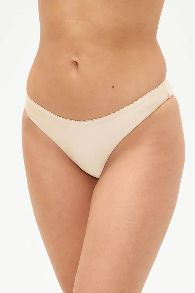 Frankies Bikinis Bikinis Women X DJERF AVENUE Dove Classic Bikini Bottom Sand Castle