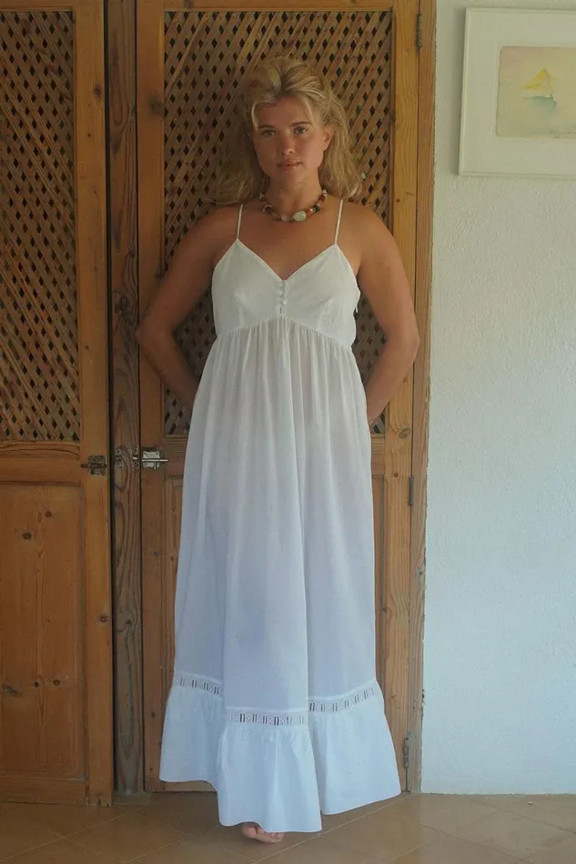 Frankies Bikinis Dresses Women X DJERF AVENUE Airy Poplin Midi Dress White