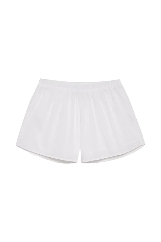 Frankies Bikinis Matching Sets Women X DJERF AVENUE Airy Poplin Mini Shorts White