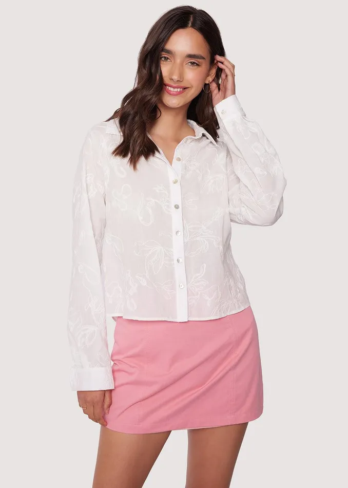 Freesia Whisper Top White Women Lost Wander Tops