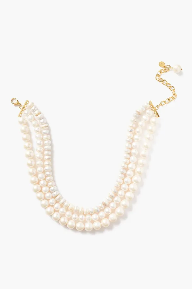 Freshwater Pearl Collar Necklace Women Chan Luu Necklaces
