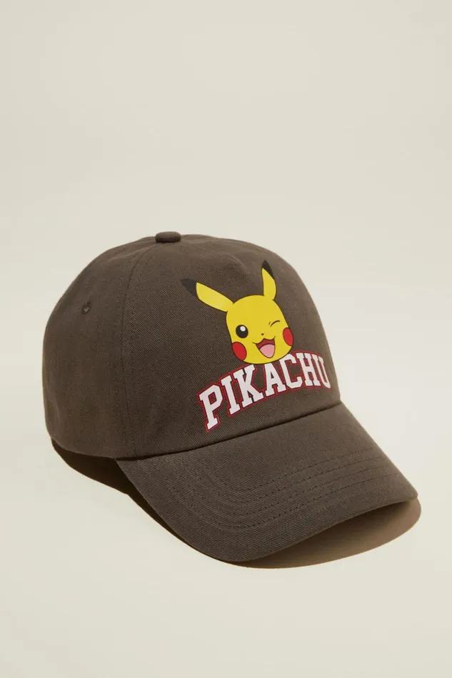 Girls 214Boys 214 Hats and Beanies Cotton On Licensed Cap Lcn Pok Pikachuswag Green