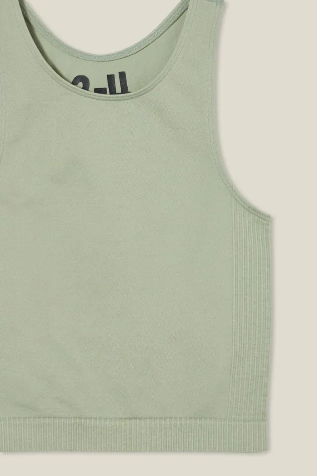 Girls 214 Tops and TShirts Cotton On Kali Seamfree Tank Deep Sage