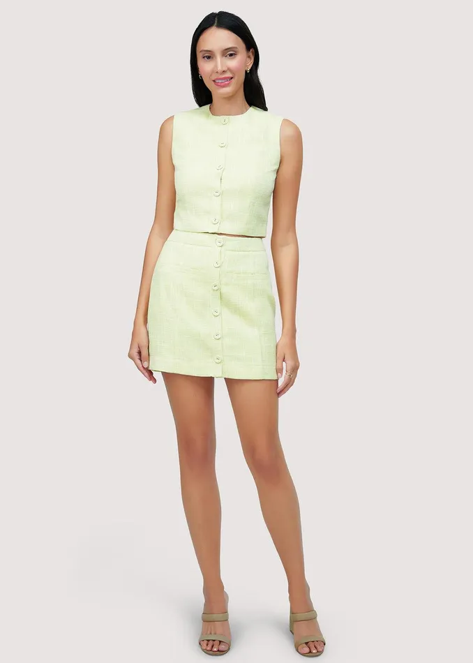 Golden Hour Mini Skirt Yellow Women Lost Wander Skirts