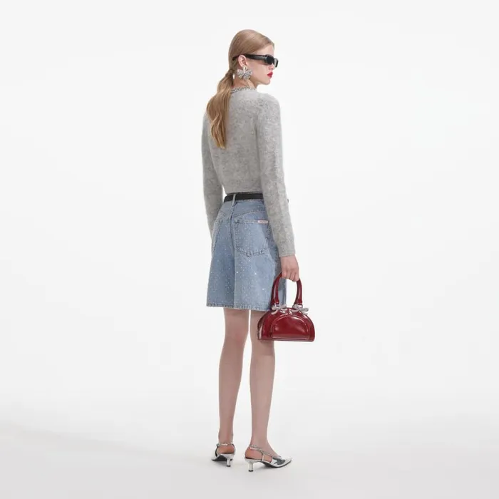 Grey Soft Knit Cardigan Women Self Portrait Tops Grey Soft Knit Cardigan Women Self Portrait Tops