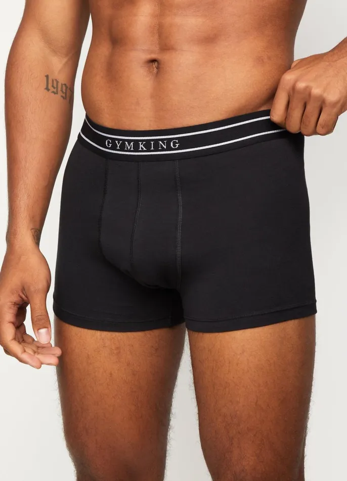 Gym King Accessories Men Boxers 3PK 8211 Black