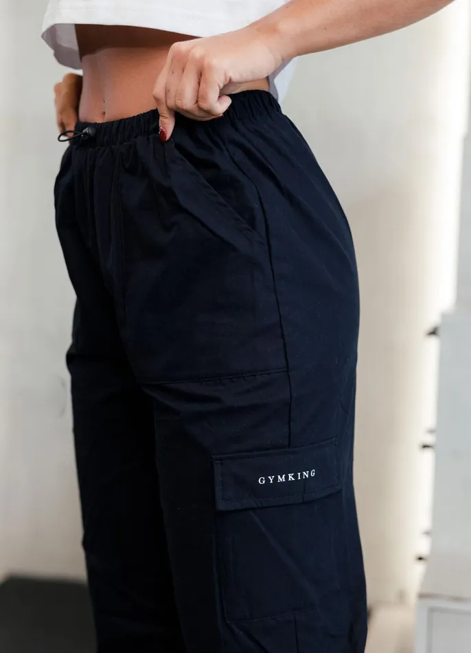 Gym King Cargos Women Established Woven Cargo 8211 Black