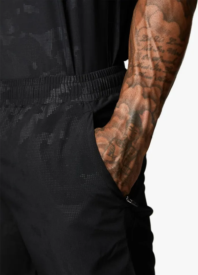 Gym King Gymwear Men Debossed Camo Short 5034 8211 Black