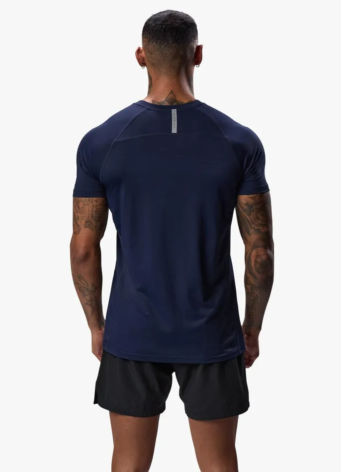 Gym King Gymwear Men Energy Linear Tee 8211 Navy