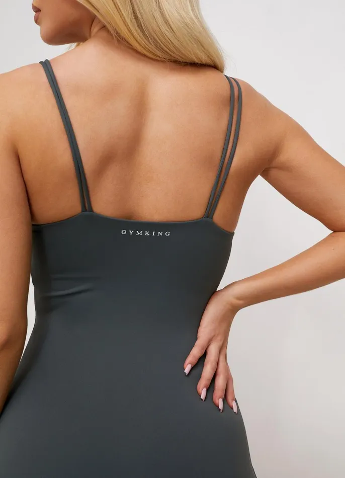Gym King Gymwear Women 365 Unitard 8211 Green Smoke