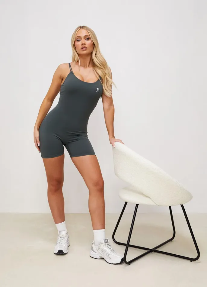 Gym King Gymwear Women 365 Unitard 8211 Green Smoke