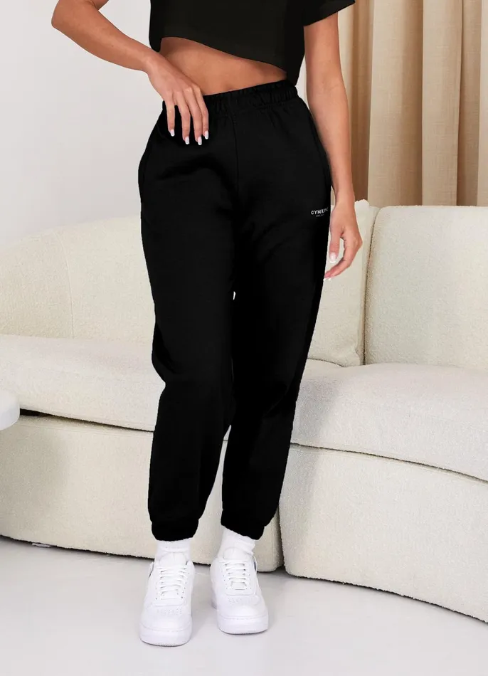 Gym King Joggers Women Established Relaxed Jogger 8211 BlackWhite