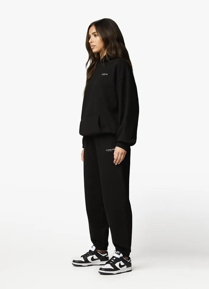 Gym King Joggers Women Established Relaxed Jogger 8211 BlackWhite