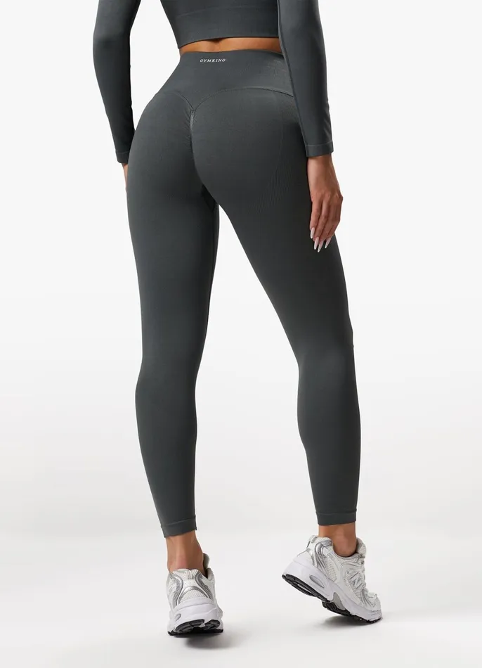 Gym King Leggings Women Sculpt Seamless Legging 8211 Green Smoke