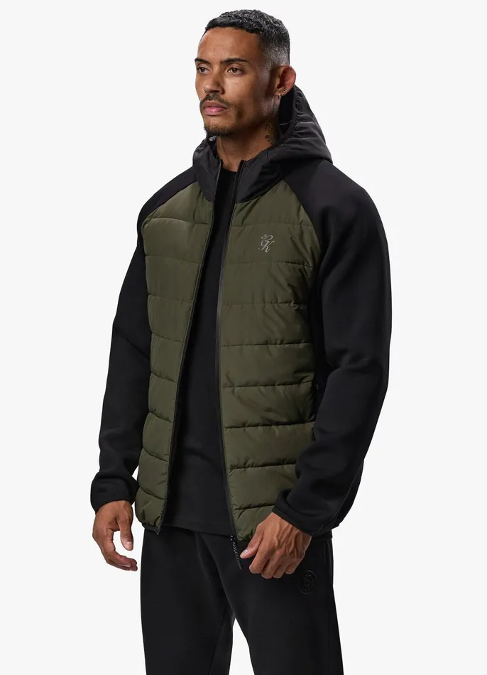 Gym King Outerwear Men Hybrid Jacket 8211 Khaki