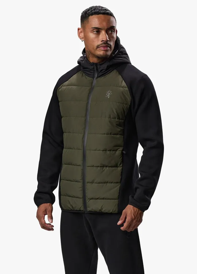 Gym King Outerwear Men Hybrid Jacket 8211 Khaki