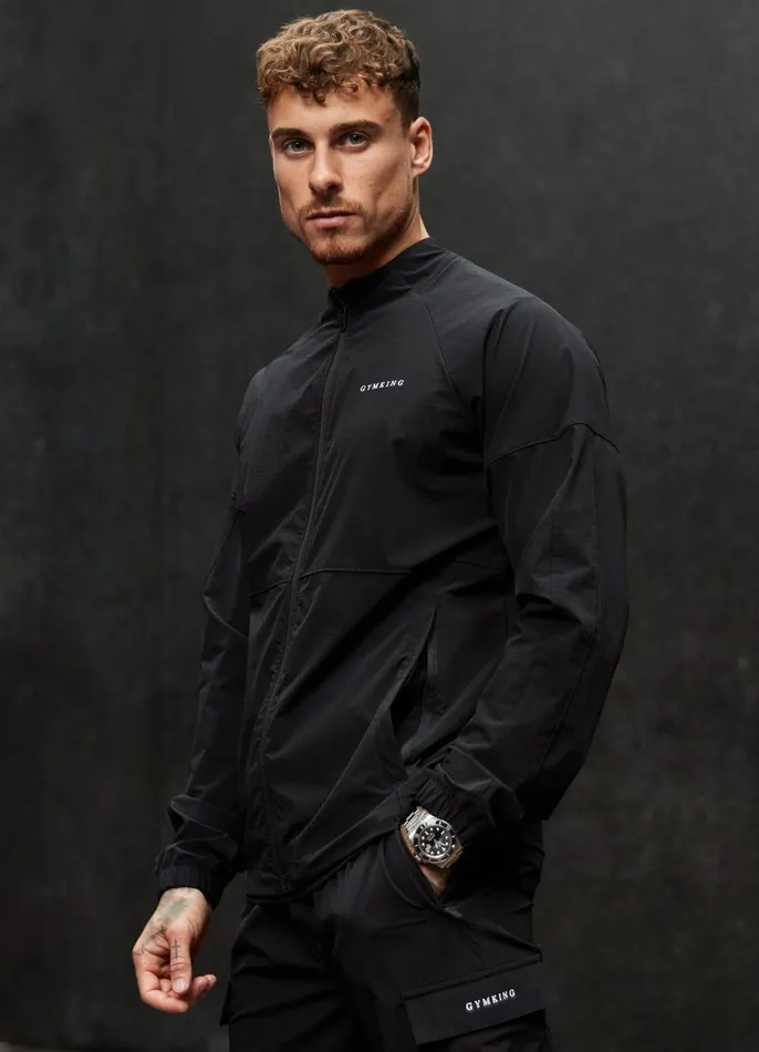 Gym King Outerwear Men Utility Woven Bomber 8211 Black