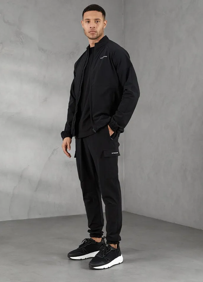 Gym King Outerwear Men Utility Woven Bomber 8211 Black