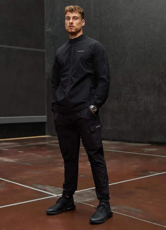 Gym King Outerwear Men Utility Woven Bomber 8211 Black