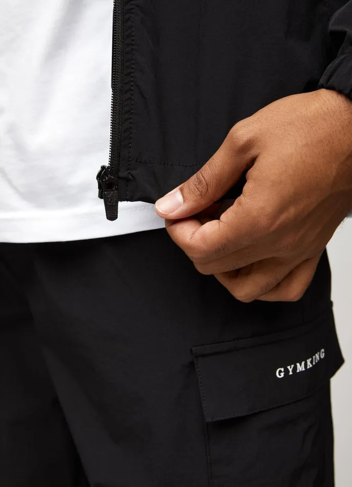 Gym King Outerwear Men Utility Woven Bomber 8211 Black