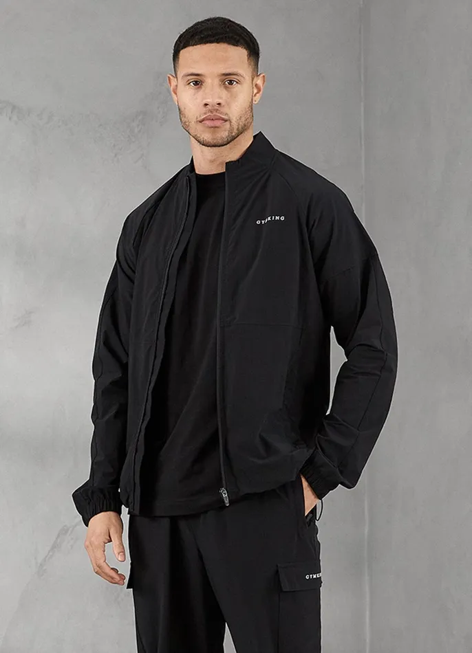 Gym King Outerwear Men Utility Woven Bomber 8211 Black