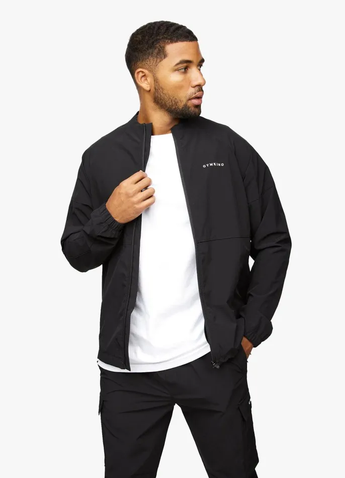 Gym King Outerwear Men Utility Woven Bomber 8211 Black