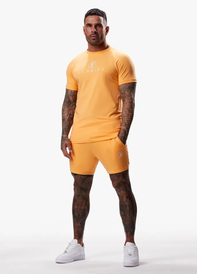 Gym King Shorts Men Pro Logo Jersey Short 8211 Apricot