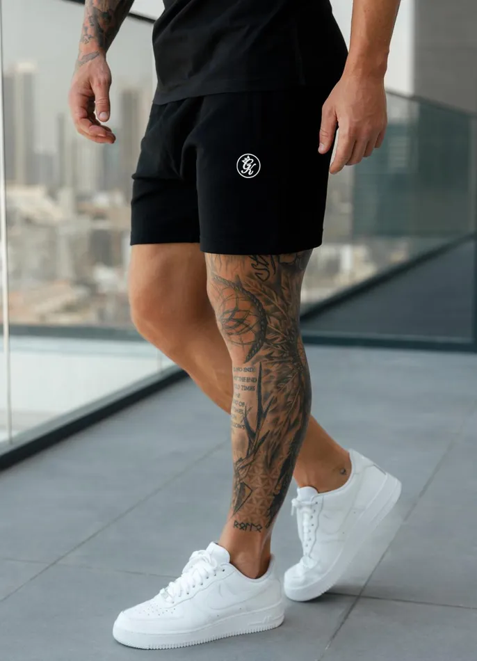 Gym King Shorts Men Pro Logo Jersey Short 8211 Black