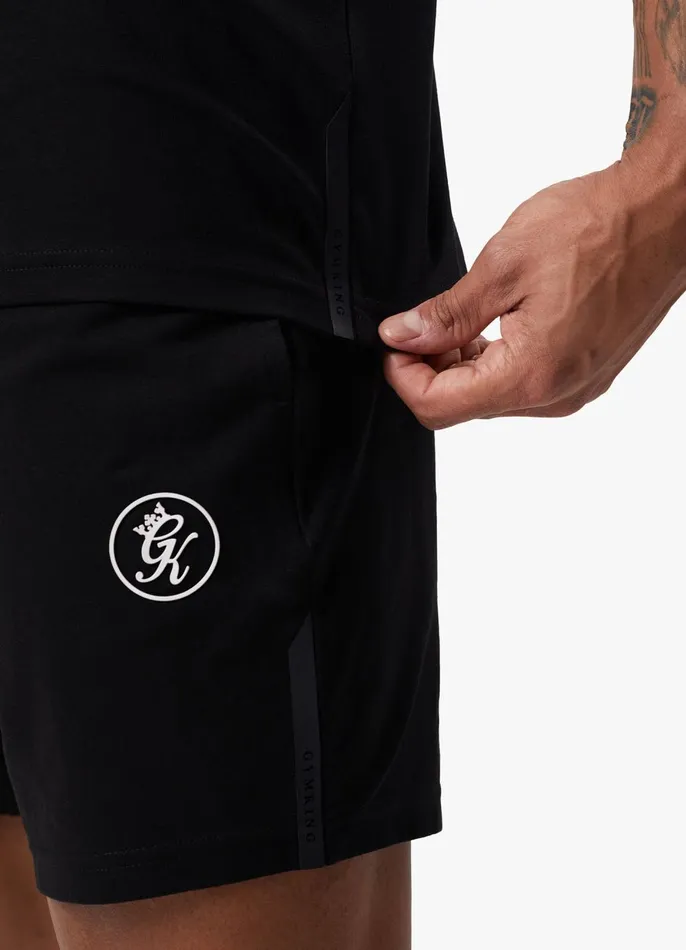 Gym King Shorts Men Pro Logo Jersey Short 8211 Black