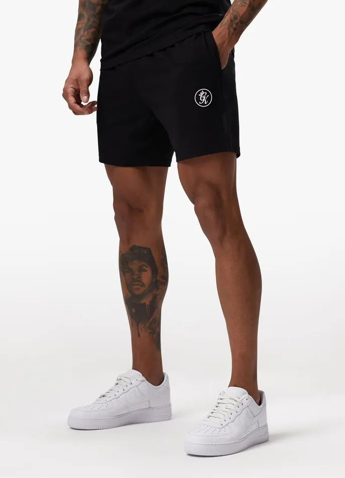 Gym King Shorts Men Pro Logo Jersey Short 8211 Black