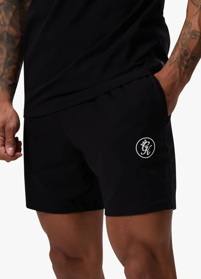 Gym King Shorts Men Pro Logo Jersey Short 8211 Black