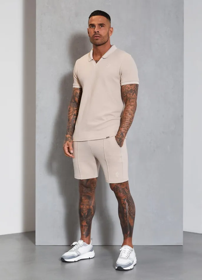 Gym King Shorts Men Signature Texture Short 8211 Stone