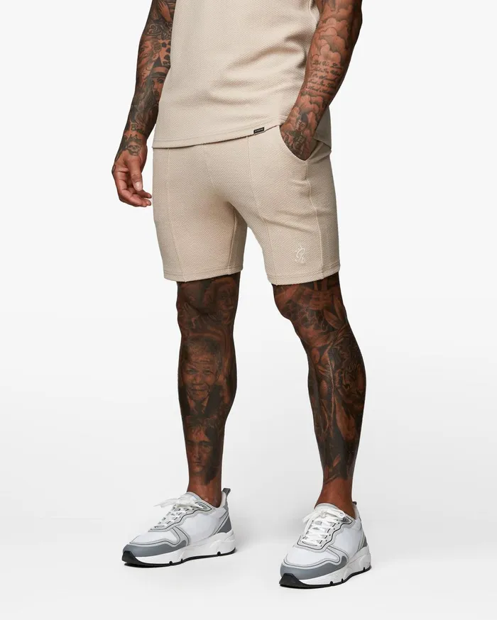 Gym King Shorts Men Signature Texture Short 8211 Stone