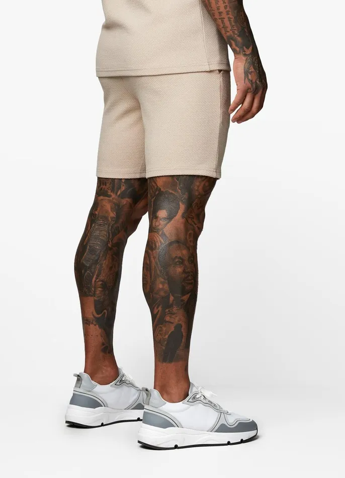 Gym King Shorts Men Signature Texture Short 8211 Stone