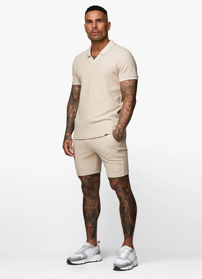 Gym King Shorts Men Signature Texture Short 8211 Stone