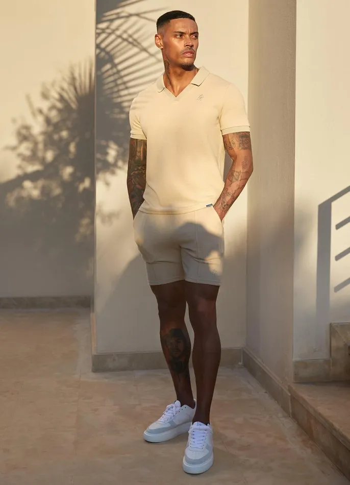 Gym King Shorts Men Signature Texture Short 8211 Stone