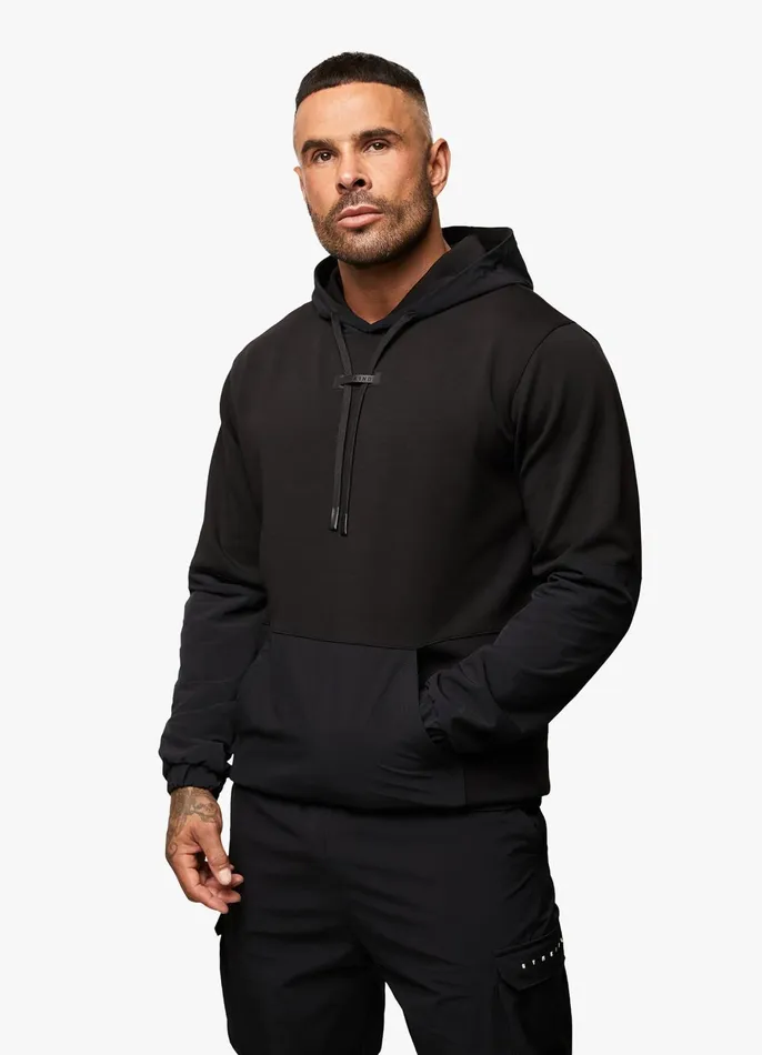 Gym King Sweatshirts and Hoodies Men Covert Utility Hood 8211 Black