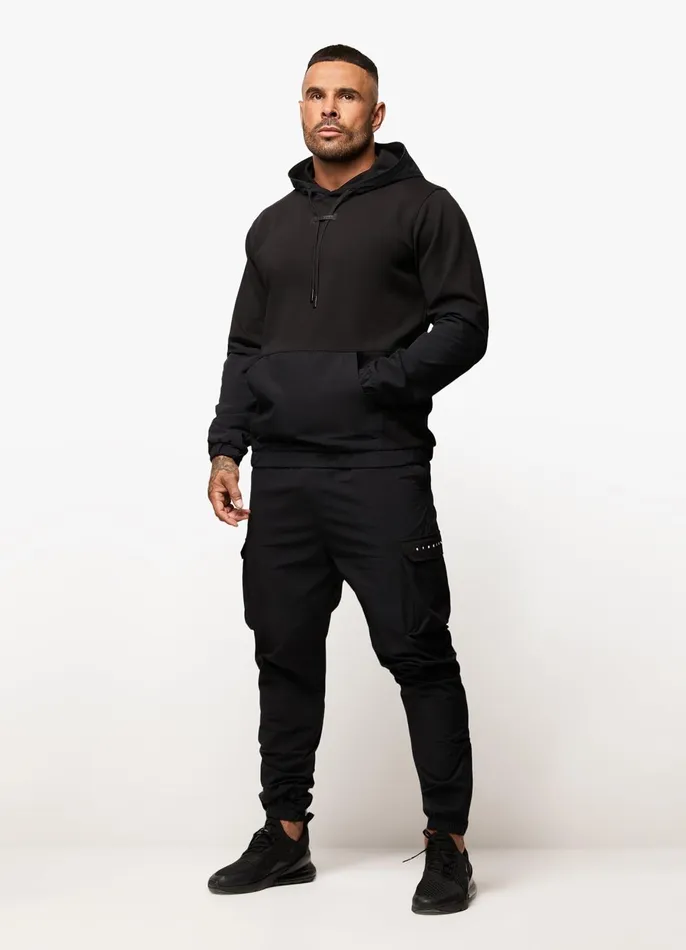 Gym King Sweatshirts and Hoodies Men Covert Utility Hood 8211 Black
