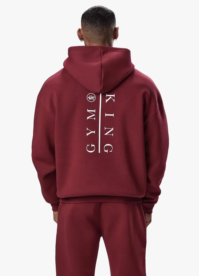 Gym King Sweatshirts and Hoodies Men Division Hood 8211 Crimson