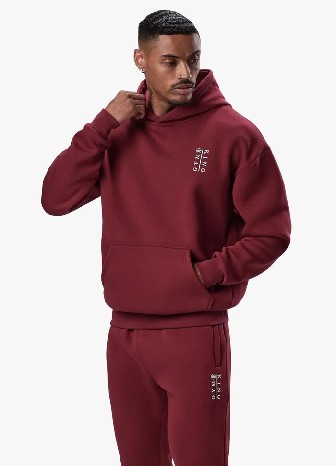Gym King Sweatshirts and Hoodies Men Division Hood 8211 Crimson