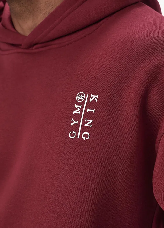 Gym King Sweatshirts and Hoodies Men Division Hood 8211 Crimson