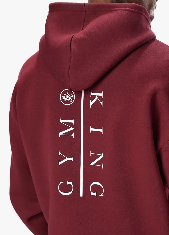 Gym King Sweatshirts and Hoodies Men Division Hood 8211 Crimson