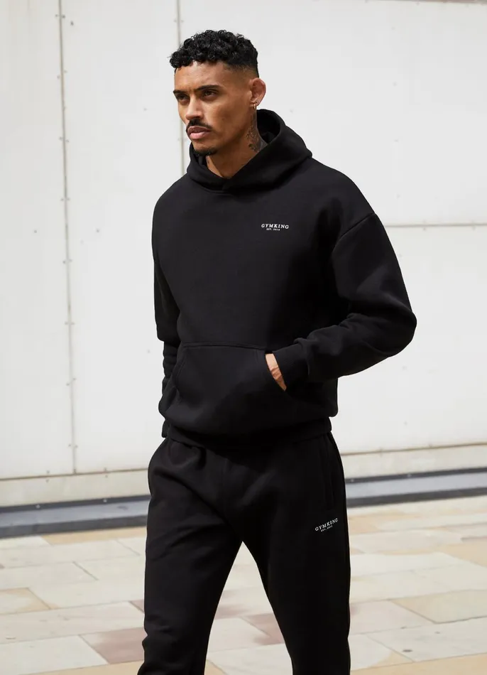 Gym King Sweatshirts and Hoodies Men Established Hood 8211 Black