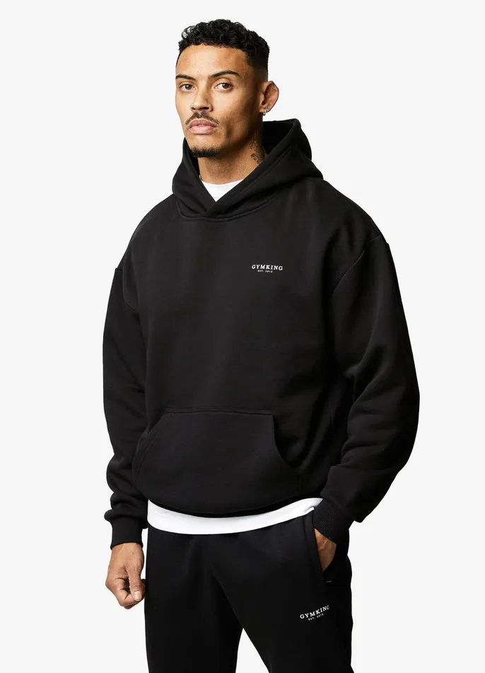 Gym King Sweatshirts and Hoodies Men Established Hood 8211 Black