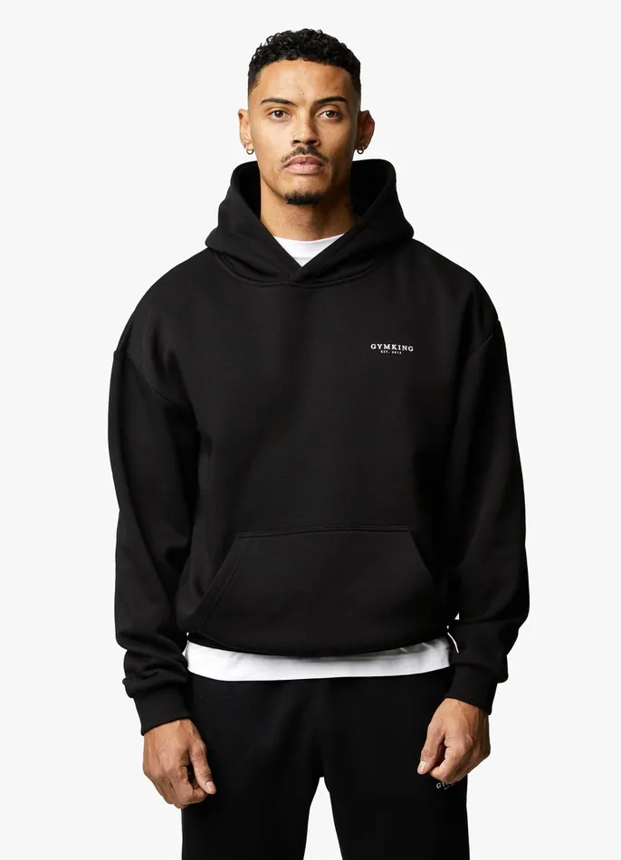 Gym King Sweatshirts and Hoodies Men Established Hood 8211 Black