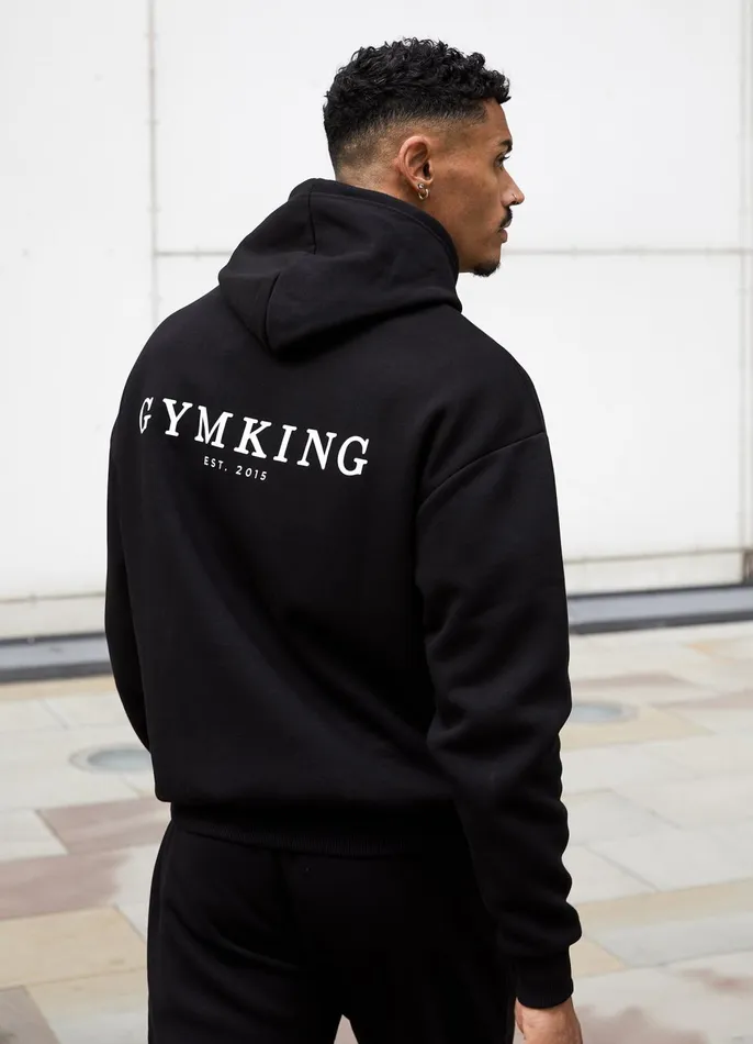 Gym King Sweatshirts and Hoodies Men Established Hood 8211 Black